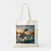 dolfijn tote bag (Achterkant)