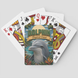 Dolfijn Tropische Kust POPCUT Pokerkaarten