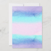 Dolfijn Uitnodiging, Dolfijn onder het Zee Uitnodi Kaart (Achterkant)