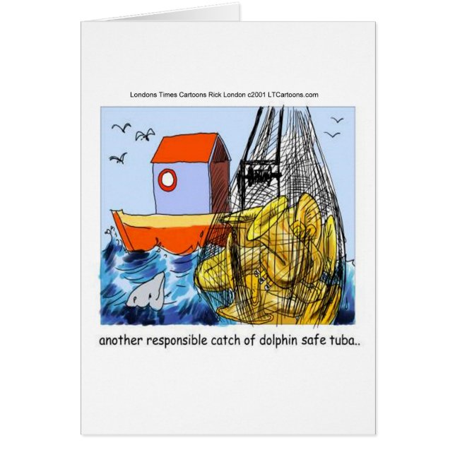 Dolfijn-Veilige Tuba Grappig (Voorkant)
