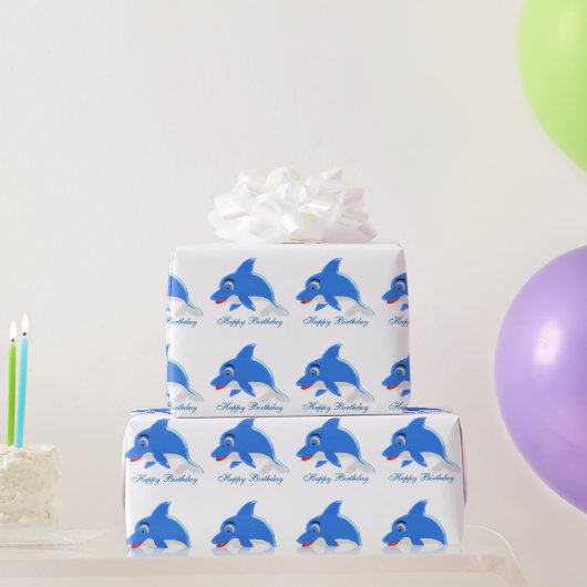 Dolfijn Verjaardag Cadeaupapier (Feestgeschenken)