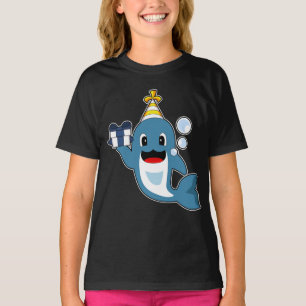 Dolfijn Verjaardagsfeest pet T-shirt