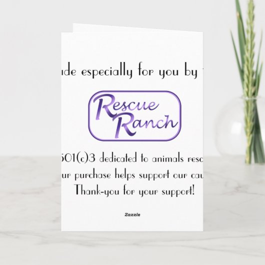 Dolfijn verjaardagsfeestje kaart (Achterkant)