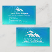 Dolfijn, vis aquarium Shop Visitekaartje (Voorkant / Achterkant)