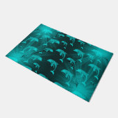 dolfijn, vis, natuur, aquatisch, design, mooi, deurmat (Schuin)