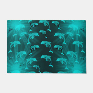 dolfijn, vis, natuur, aquatisch, design, mooi, deurmat