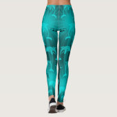 dolfijn, vis, natuur, aquatisch, design, mooi, leggings (Achterkant)