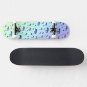 dolfijn, vis, natuur, aquatisch, design, mooi, persoonlijk skateboard (Horizontaal)