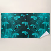 dolfijn, vis, natuur, aquatisch, design, mooi, strandlaken (Voorkant)