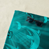 dolfijn, vis, natuur, aquatisch, design, mooi, strandlaken (In situ)