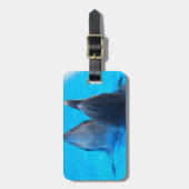 dolfijn vis zee onder water bagagelabel (Voorkant verticaal)