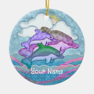 Dolfijn Vreugde Keramisch Ornament