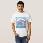 Dolfijn Vreugde T-shirt (Voorkant volledig)