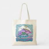 Dolfijn Vreugde Tote Bag (Achterkant)
