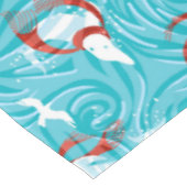 Dolfijn Vreugde Tropische Oceaan Kerstmis/Aqua, Ro Tafelkleed (Gekanteld)