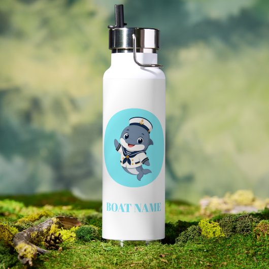 Dolfijn Waterfles (Buiten (Gedraaid) )