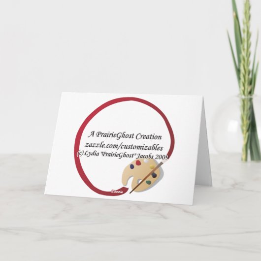 dolfijn Wenskaart Kaart (Achterkant)