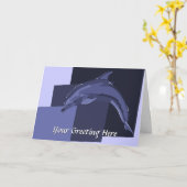 dolfijn Wenskaart Kaart (Gele Bloem)