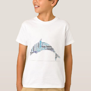 Dolfijn Woord Kunst T-shirt
