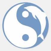 Dolfijn Yin Yang Sticker (Voorkant)