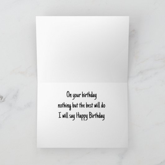 DOLFIJN ZAL "PRATEN" OP "JE VERJAARDAG KAART (Binnen)