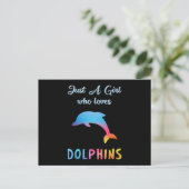 Dolfijn Zee Dolfijnen Dier Oceaan Water Grappig Ca Briefkaart (Staand voorkant)