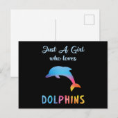 Dolfijn Zee Dolfijnen Dier Oceaan Water Grappig Ca Briefkaart (Voorkant / Achterkant)