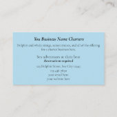 Dolfijn Zee / Ocean Charter Visitekaartjes (Achterkant)