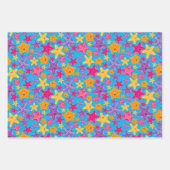 Dolfijn Zomer Kinder Paarse Wrapping Paper Set (Voorkant)