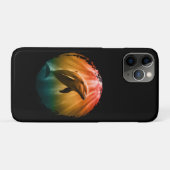 dolfijn zomer zee oceaan zonsondergang Case-Mate iPhone case (Achterkant (horizontaal))