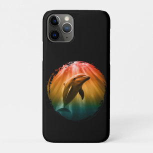 dolfijn zomer zee oceaan zonsondergang Case-Mate iPhone case