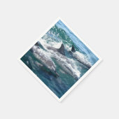 Dolfijn zwemmen in het blauwe Zee water oceaan Servet (Hoek)