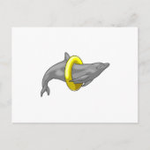 Dolfijn Zwemmen Reddingsboei Briefkaart (Voorkant)