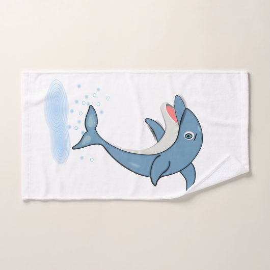 Dolfijnafdrukken Bad Handdoek (Handdoek)