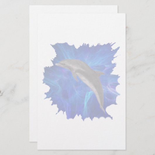 Dolfijnbenodigdheden Briefpapier (Voorkant / Achterkant)