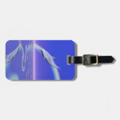 Dolfijnduiken met regenboog bagagelabel (Voorkant horizontaal)