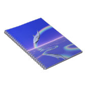 Dolfijnduiken met regenboog notitieboek (Rechterzijde)