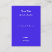 Dolfijnduiken met regenboog visitekaartje (Achterkant)