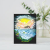 Dolfijnen afspelen in de zon briefkaart (Staand voorkant)