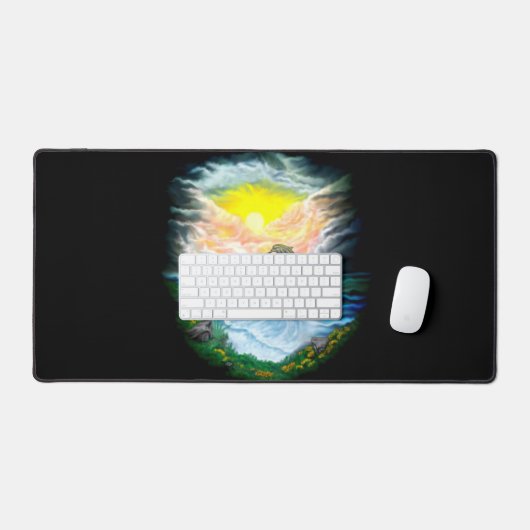 Dolfijnen afspelen in de zon bureaumat (Keyboard & Muis)