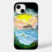 Dolfijnen afspelen in de zon Case-Mate iPhone case (Achterkant)
