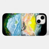 Dolfijnen afspelen in de zon Case-Mate iPhone case (Achterkant (horizontaal))