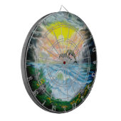 Dolfijnen afspelen in de zon dartbord (Voorkant Links)