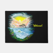 Dolfijnen afspelen in de zon deurmat (Voorkant)