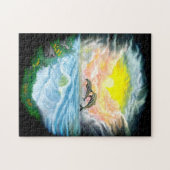 Dolfijnen afspelen in de zon legpuzzel (Horizontaal)