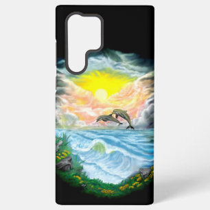 Dolfijnen afspelen in de zon samsung galaxy hoesje