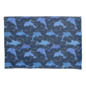 Dolfijnen afspelen kussensloop (Voorkant-Links)