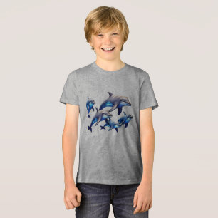 Dolfijnen afspelen Tri-Blend shirt