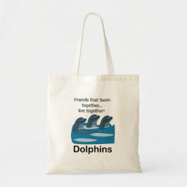 Dolfijnen Aquatisch Dieren Vriendschap Tote Bag