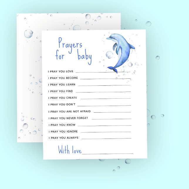 Dolfijnen babyshower - gebeden voor de baby (Creator heeft geüpload)